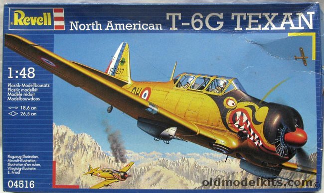 Revell 1/48 T-6G Texan - USAF Training Command Hondo AFB USA 1953 / French Air Force EALA 5/72 in Algeria 1957 (Ex-Monogram), 04516 plastic model kit